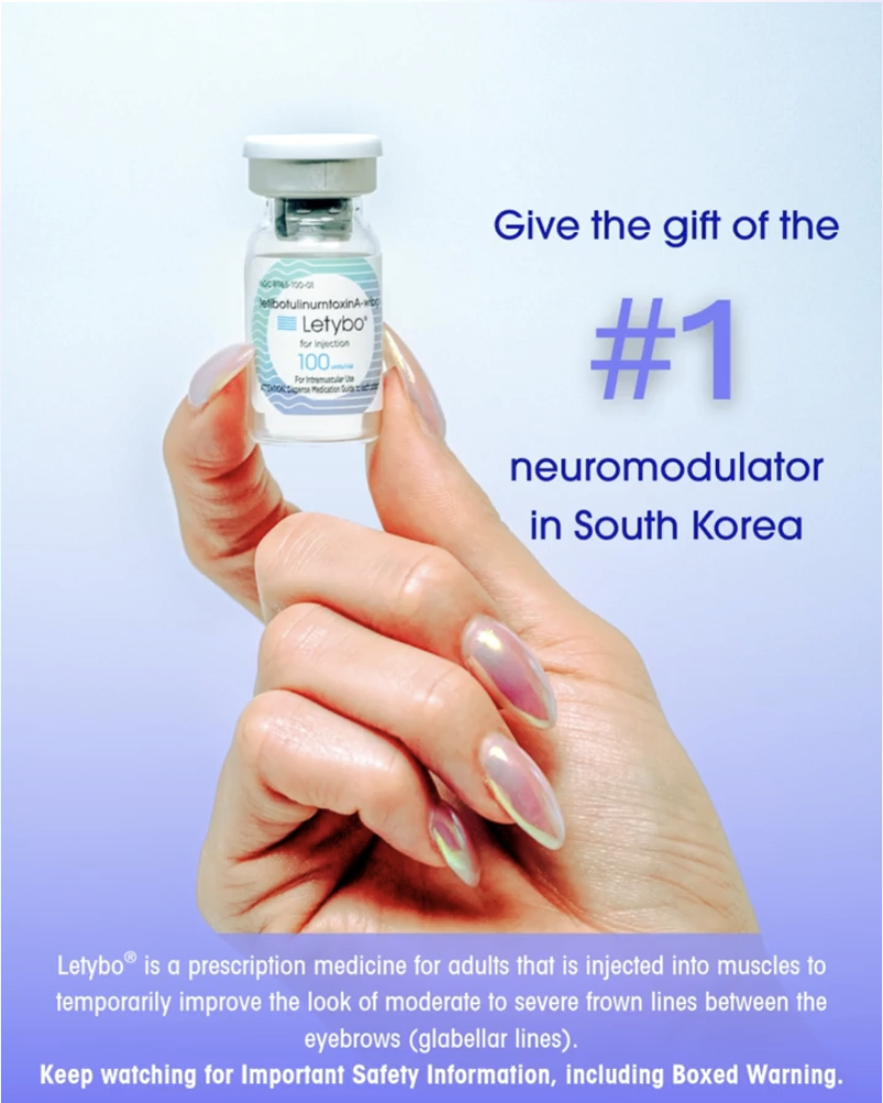 Letybo vial used at AURSPA in Middleburg, FL—an advanced Korean neurotoxin offering fast-acting, natural-looking wrinkle reduction with longer-lasting results.